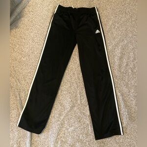 Adidas track pants, black & white, size XL
